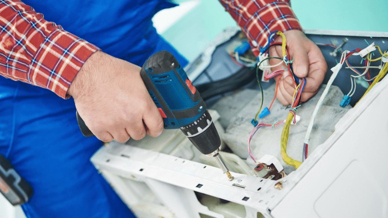 Sarıgöl Şenocak Şenocak çamaşır makinesi kart tamiri – Su almama arızası orijinal parça ile giderildi. - Teknik servis örneği